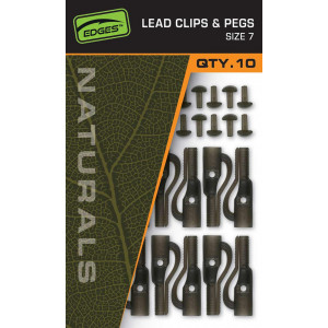 FOX Lead Clips & Pegs  Size7 Naturals 2