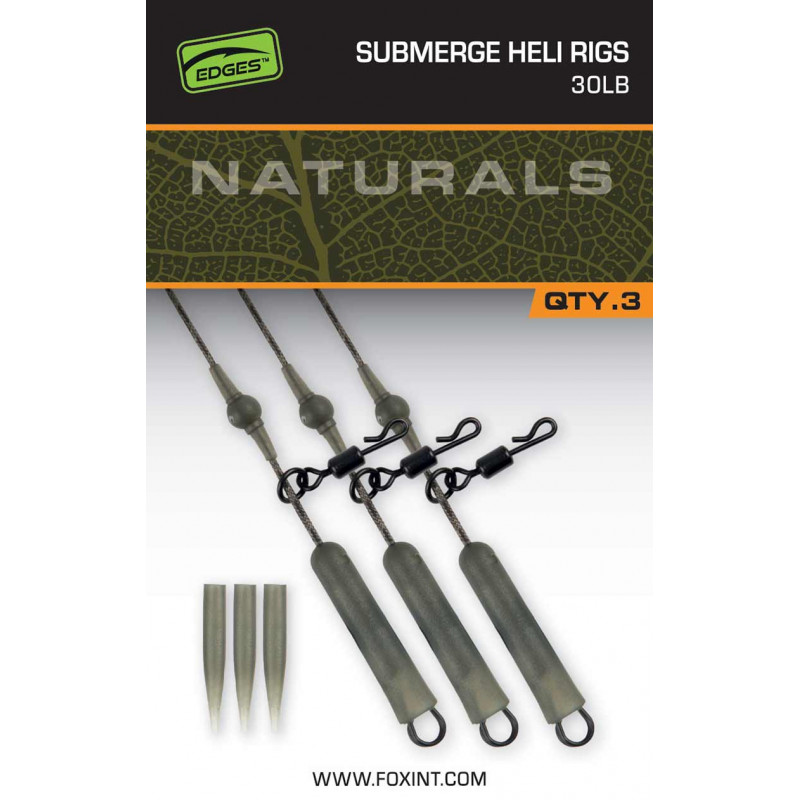 FOX Submerge Heli Rigs 30Lb Naturals