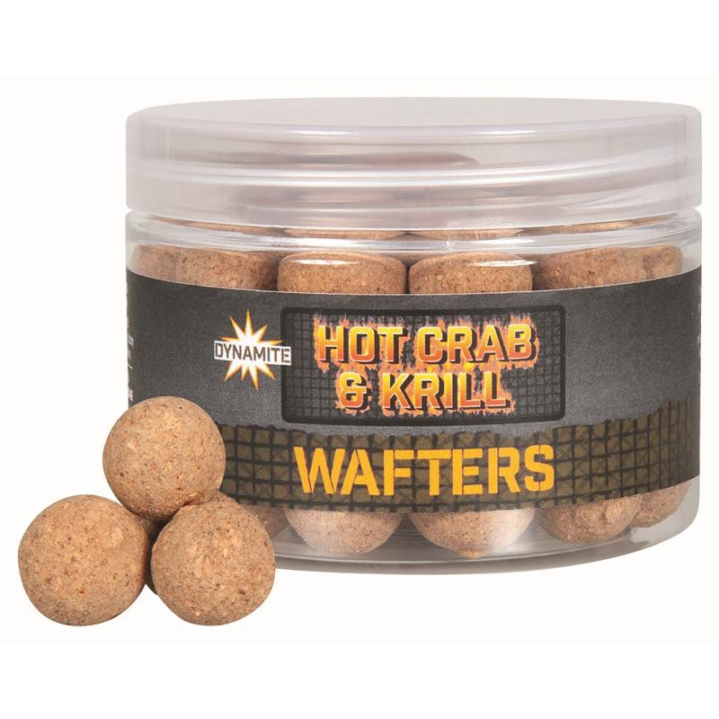 DYNAMITE BAITS Hot Crab & Krill Wafter 15mm