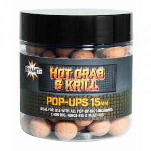 DYNAMITE BAITS Hot Crab & Krill Pop-up 15mm 1