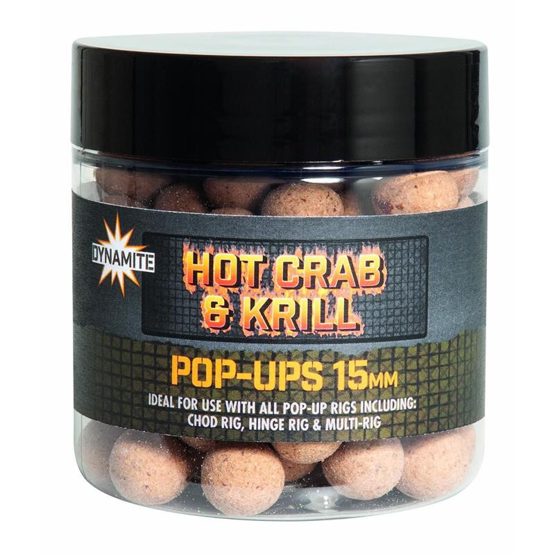 DYNAMITE BAITS Hot Crab & Krill Pop-up 15mm