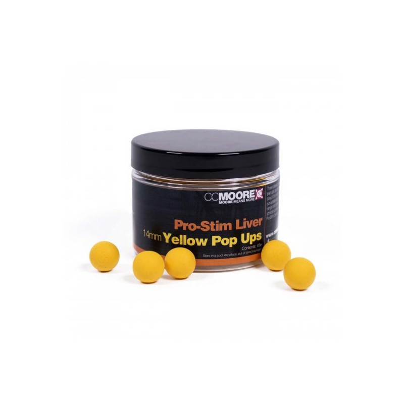 CC MOORE Pro-Stim Liver Yellow Pop-ups 14mm