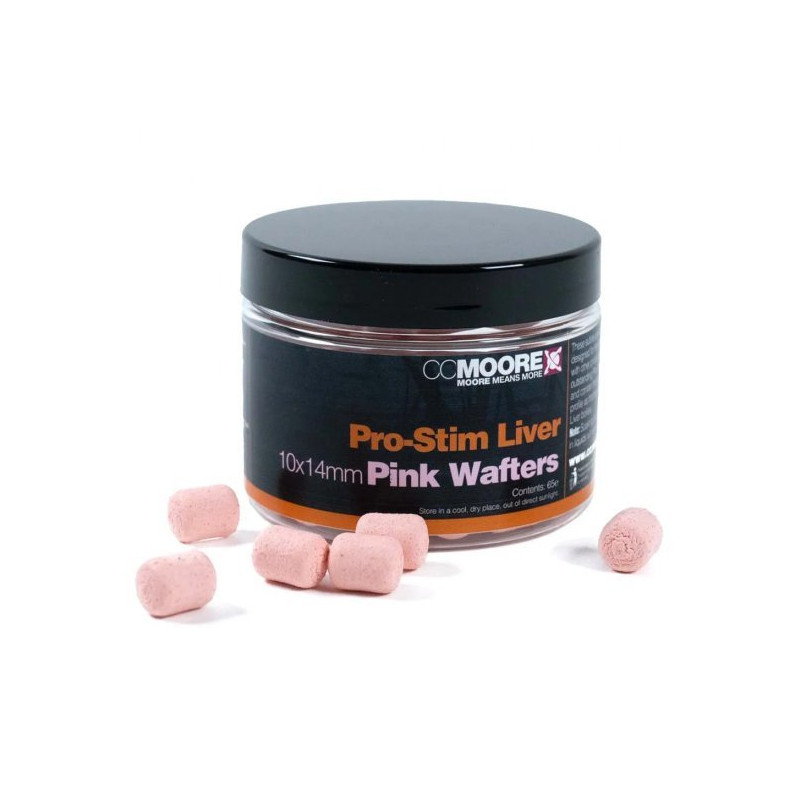 CC MOORE Pro-Stim Liver Pink Dumbell Wafters 10x14mm