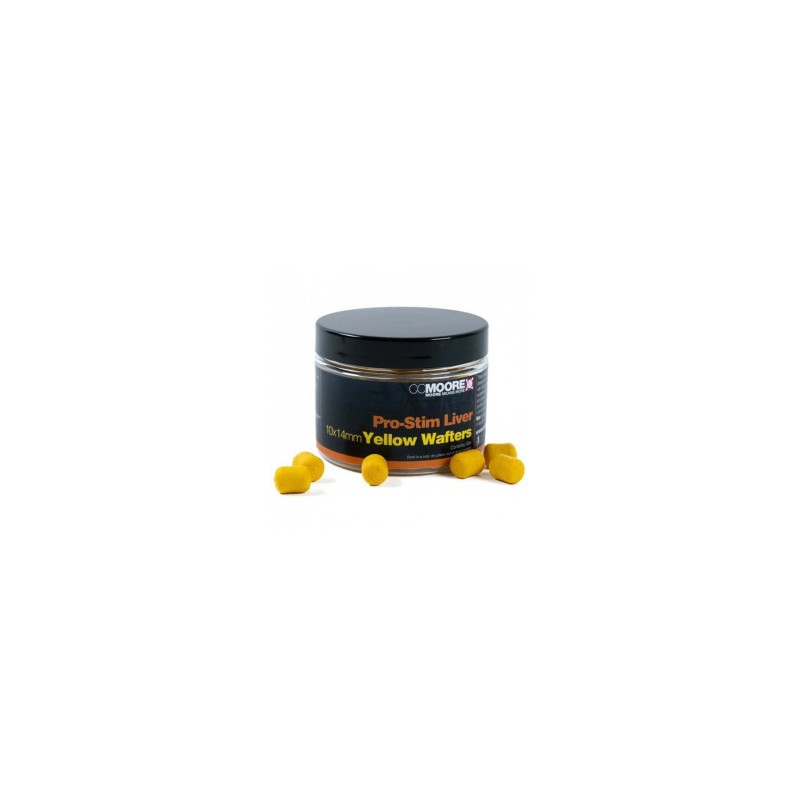 CC MOORE Pro-Stim Liver Yellow Dumbell Wafters 10x14mm