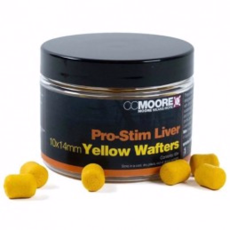 CC MOORE Pro-Stim Liver Yellow Dumbell Wafters 10x14mm