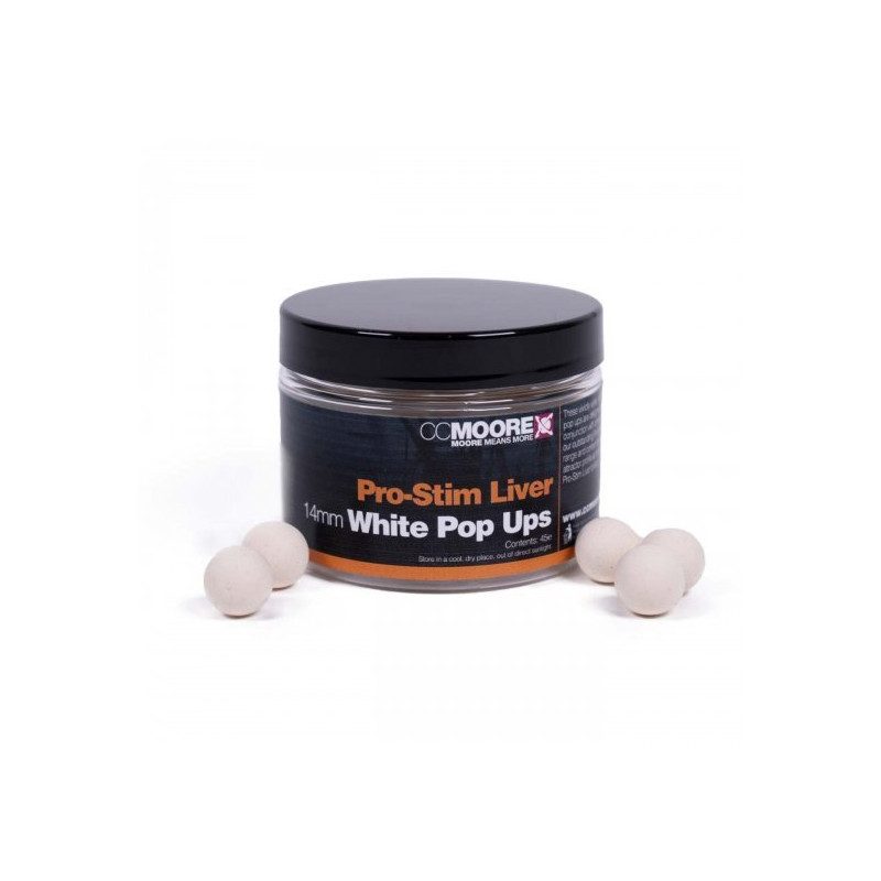CC MOORE Pro-Stim Liver White Pop-ups 14mm