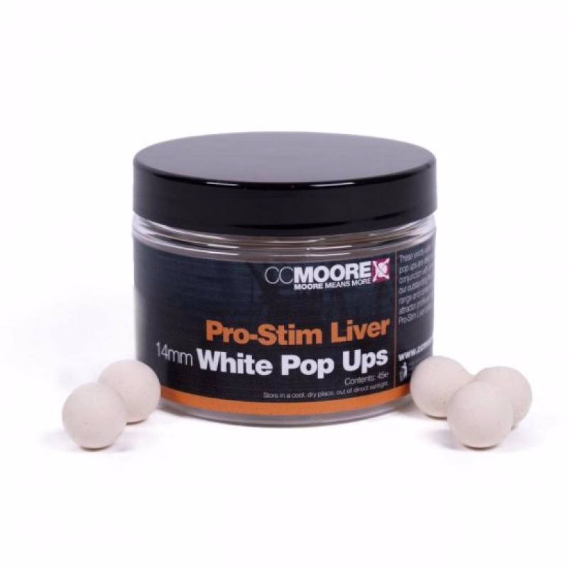 CC MOORE Pro-Stim Liver White Pop-ups 14mm