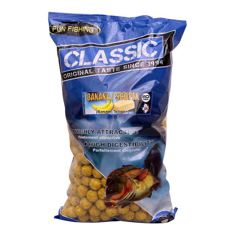 FUN FISHING Classic Bouillettes Banane Scopex 4kg