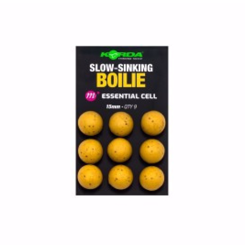 KORDA Slow Sinking Boilies Essential Cell 18mm