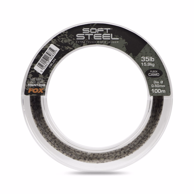 FOX Soft Steel Mono Leader Fleck Camo 60Lb