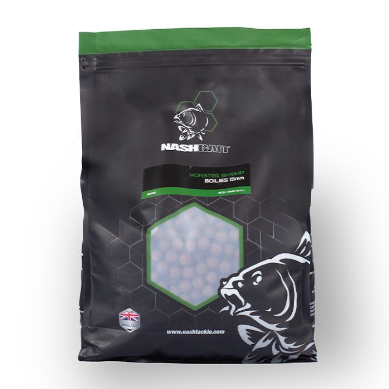 NASH Monster Shrimp Boilies 5kg 20mm