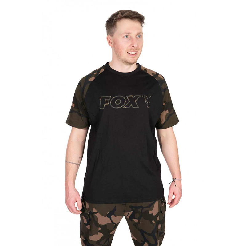 FOX Camo Outline Print T-Shirt Black