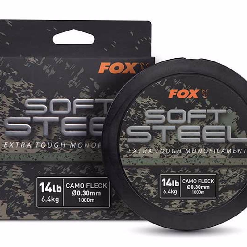 FOX Soft Steel Fleck Camo Mono 16lb