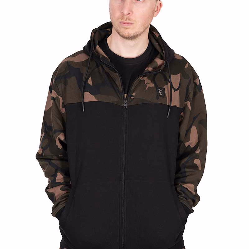 FOX Lightweight Split Zip Hoody Black/Camo