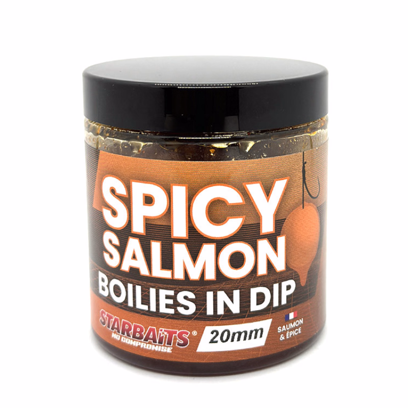 STARBAITS Boilies In Dip Spicy Salmon 24mm