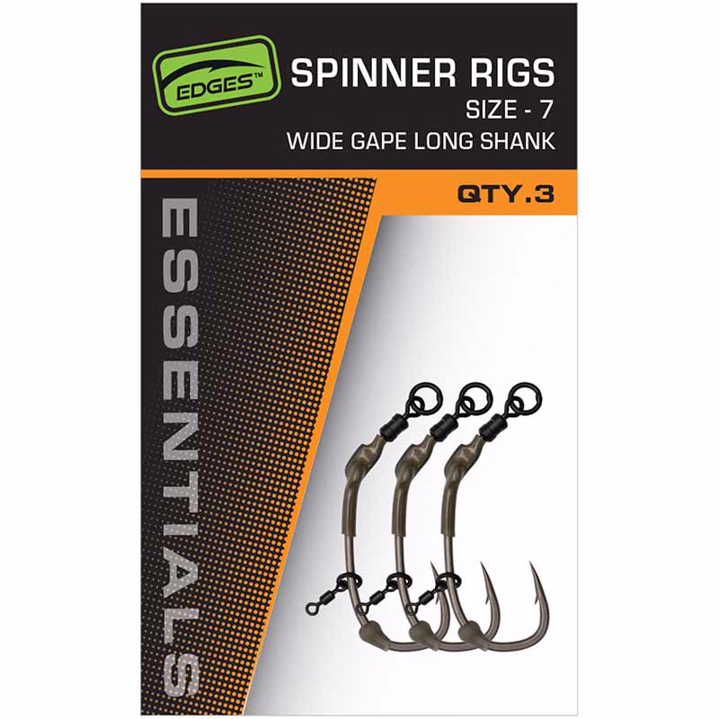 FOX Spinner Rigs Wide Gape Long Shank
