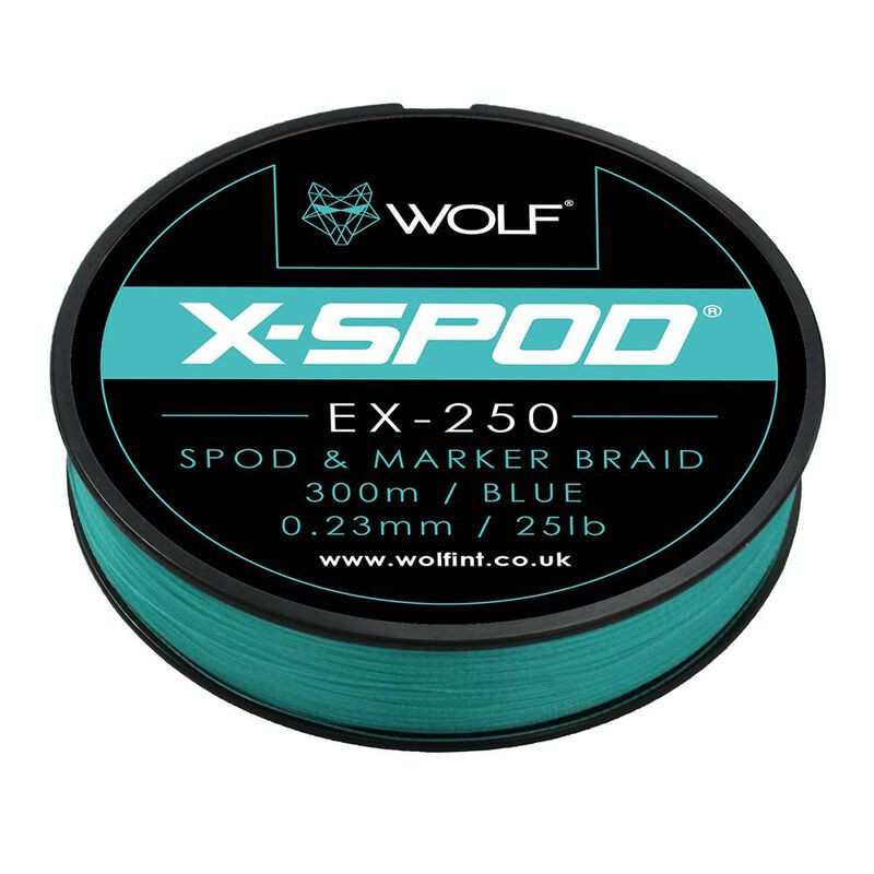 WOLF EX250 X-Spod & Marker Braid 25lb 300m Blue