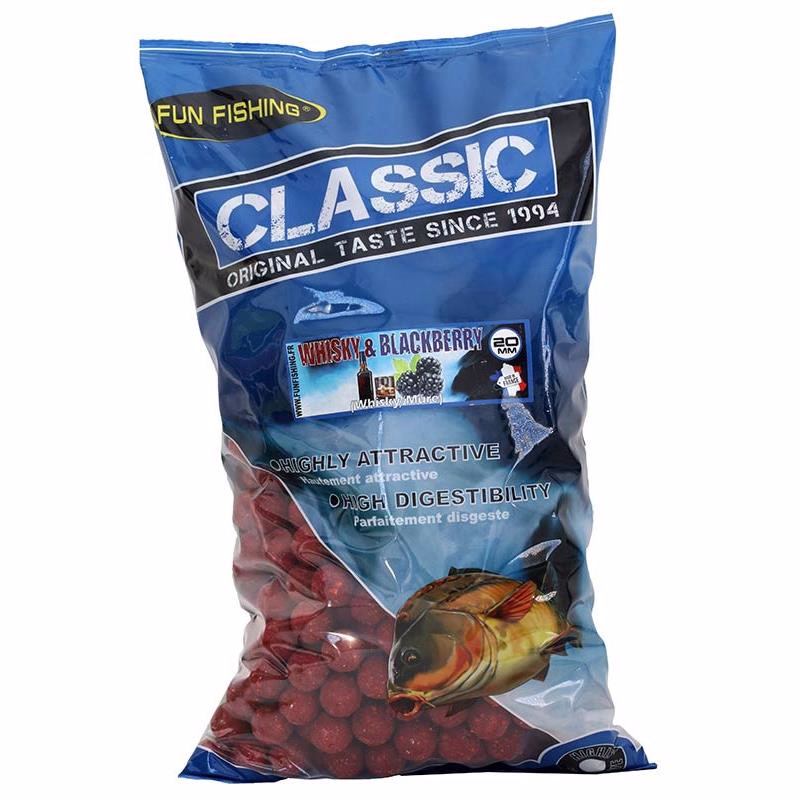FUN FISHING Classic Bouillettes Whisky Blackberry 4kg