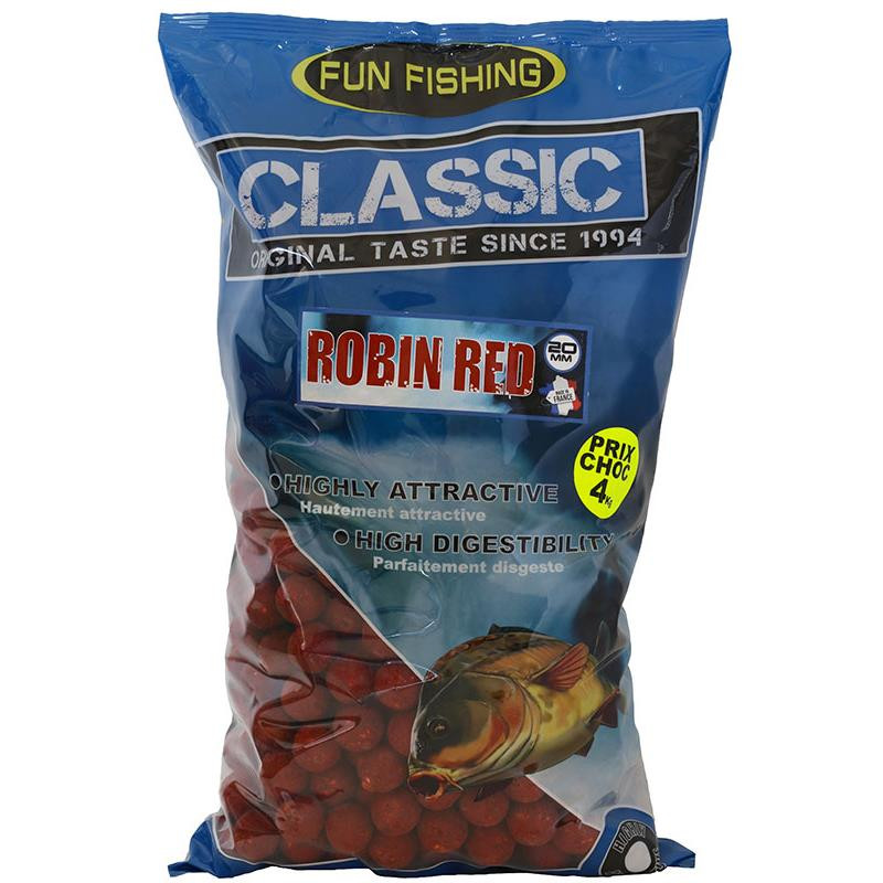 FUN FISHING Classic Bouillettes Robin Red 4kg