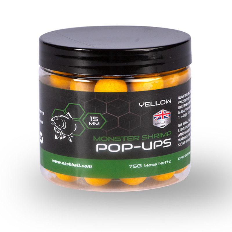 NASH Monster Shrimp Pop-up Yellow 15mm
