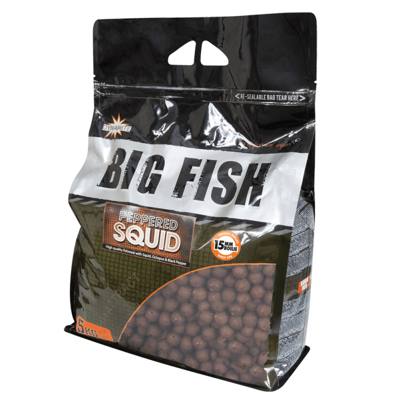 DYNAMITE BAITS Peppered Squid 1kg 20mm