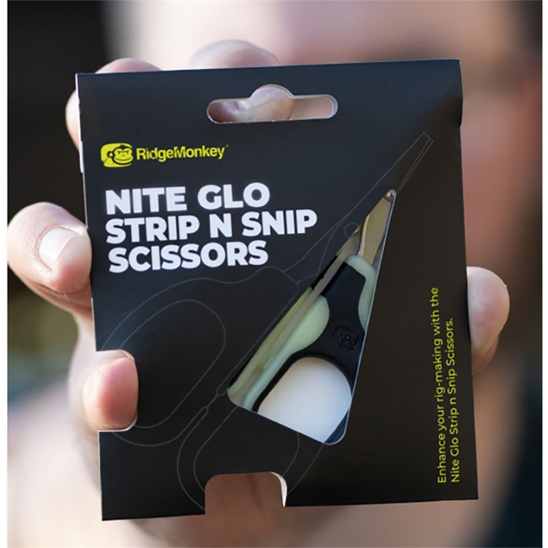 RIDGEMONKEY Nite Glo Strip N Snip Scissors