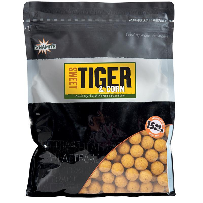DYNAMITE BAITS Bouillettes Sweet Tiger Corn 5kg 15mm