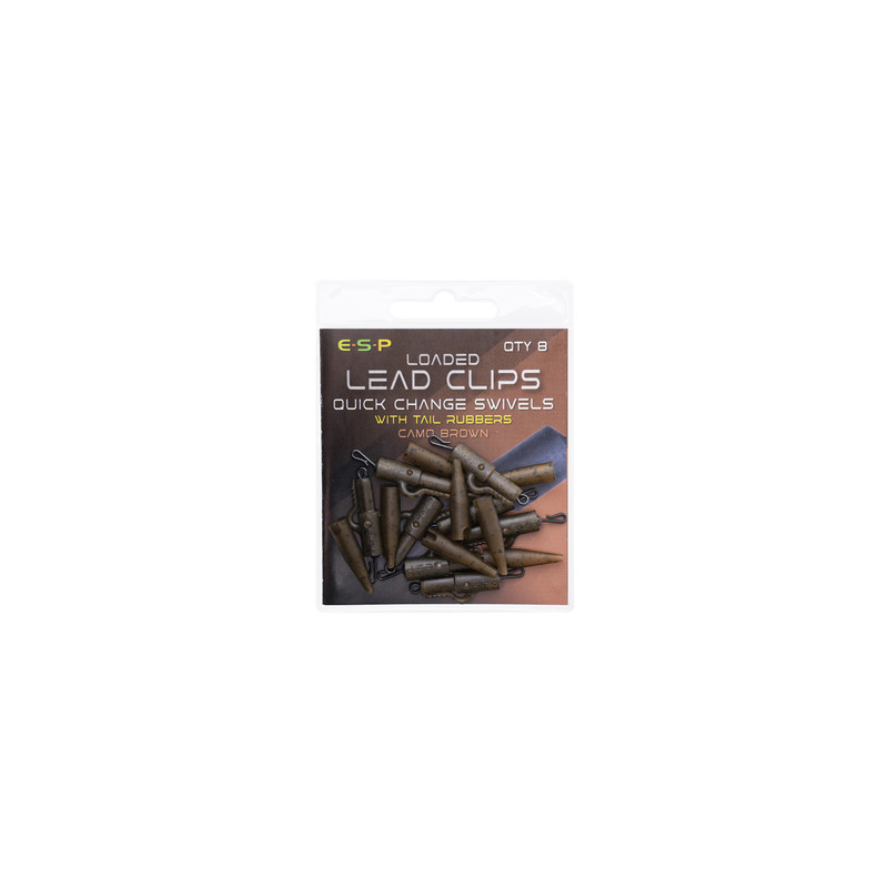ESP Loaded Lead Clips Quick Change Swivels Silt