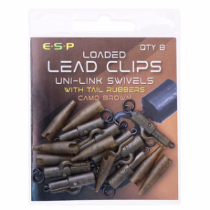 ESP Loaded Lead Clips Uni Link Swivels Silt