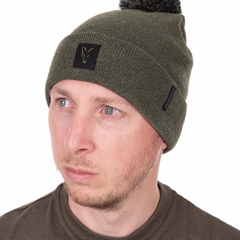 FOX Collection Bobble Hat Green Black