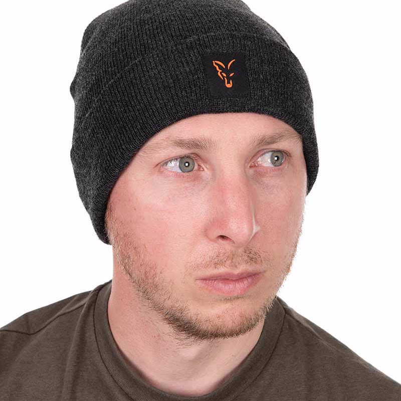 Fox Collection Beanie Black/Orange
