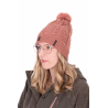 FOX Beanie Cable Knit Bobble Dusty Rose