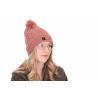 FOX Beanie Cable Knit Bobble Dusty Rose