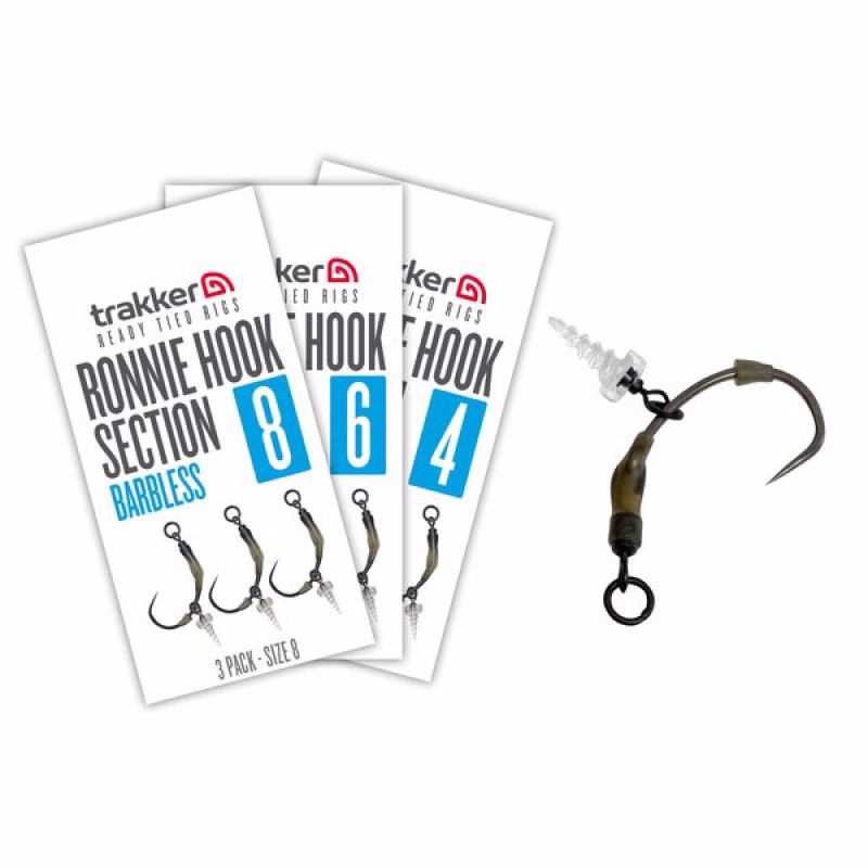 TRAKKER Ronnie Hook Section Barbless Taille 8