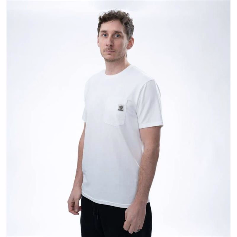 Nash Make It Happen Badge Pocket T Shirt Ecru