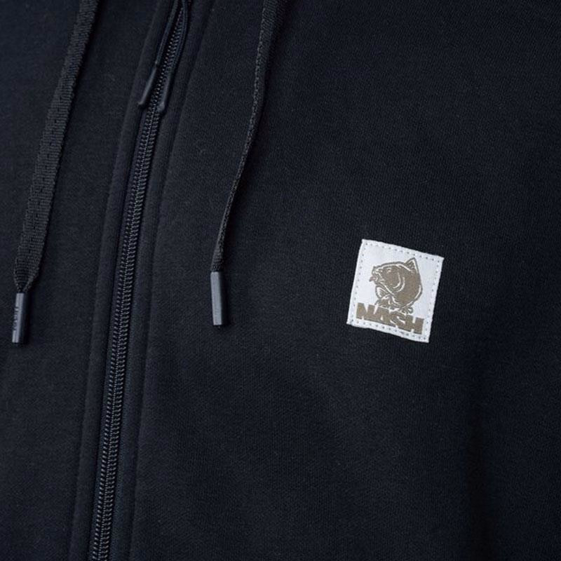 NASH Make It Happen Badge Zipped Hoody Black