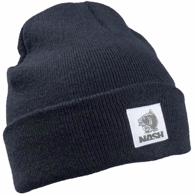 NASH Make it Happen Badge Beanie Hat Black