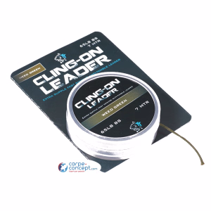 NASH Cling-on leader 65lb (weed green) 7mtr