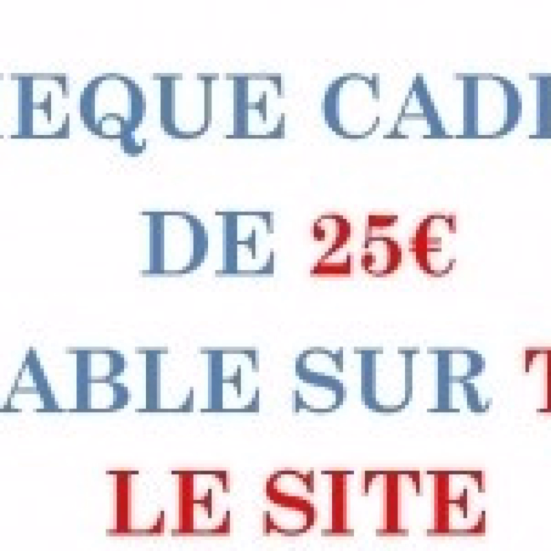 CARPE-CONCEPT CHEQUE CADEAU 25€/
