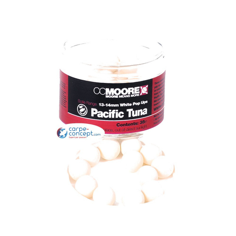 CC MOORE Pacific Tuna pop up white 13/14mm