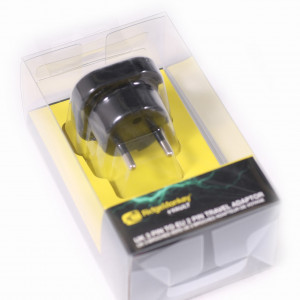 RIDGE MONKEY uk 3 pin to eu 2 pin travel adaptor 2