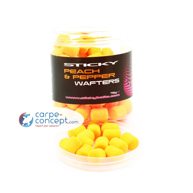 STICKY BAITS Dumbell Wafters Peach & Pepper