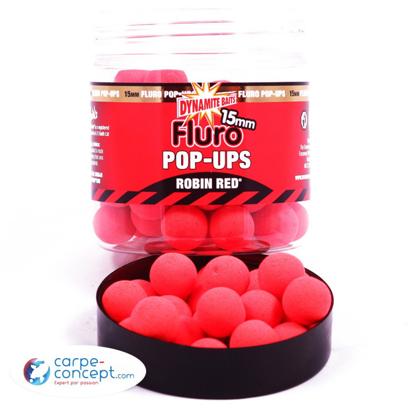 DYNAMITE BAITS Robin red pop-ups fluo 10mm