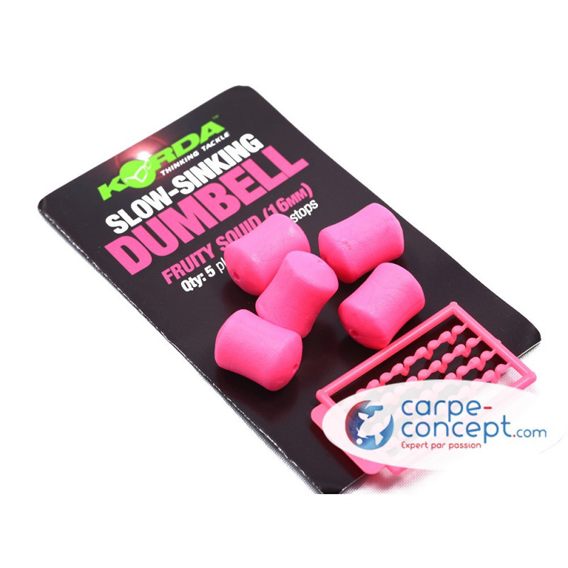 KORDA Appâts artificiels Slow Sinking Dumbell Fruity Squid (16 mm)